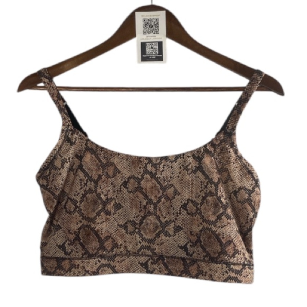 Hustler Hollywood Brown Snake Print Cropped Cami